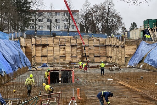 25.1.2023 betonáž základové desky